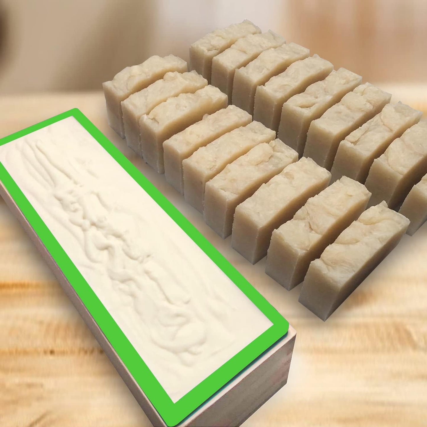 6 Pack 42 oz Soap Loaf Moldes, Soap Moldes for Soap Making with Wooden Boxes, Soap Bar Moldes Can Be Used for Homemade Soap Produce, Soap Making, Ideal Size and Large Capacity