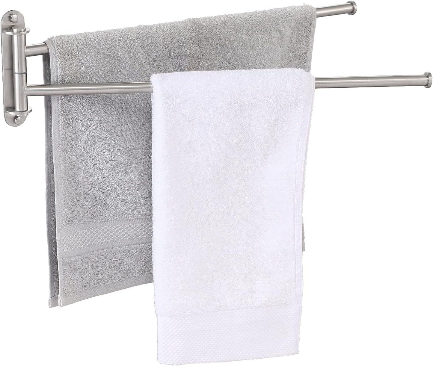 KES Extra Long Swivel Towel Bar 19.5" 4-Arm, Swing Out Towel Rack for Bathroom Wall, Hand Towel Holder for Multiple Towels, SUS304 Stainless Steel Brushed Finish, A2103S4L50-2