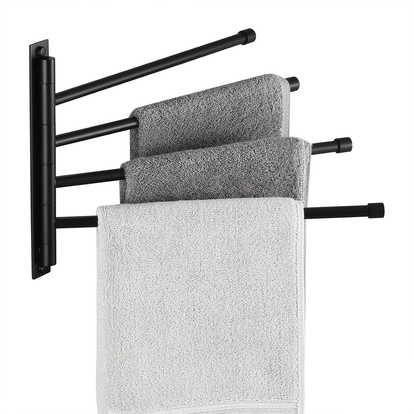 KES Extra Long Swivel Towel Bar 19.5" 4-Arm, Swing Out Towel Rack for Bathroom Wall, Hand Towel Holder for Multiple Towels, SUS304 Stainless Steel Brushed Finish, A2103S4L50-2