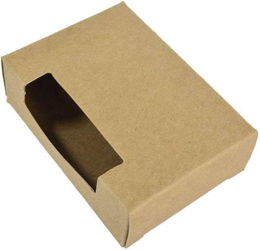 250 CYP Kraft Top Window Soap Box - Homemade Soap Packaging - Soap Making Supplies - 100% Recycled Materials - Made in USA! - 250 Pack